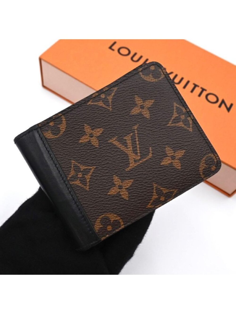 Louis Vuitton Monogram Macassar Portefeuille Multiple Bifold Wallet